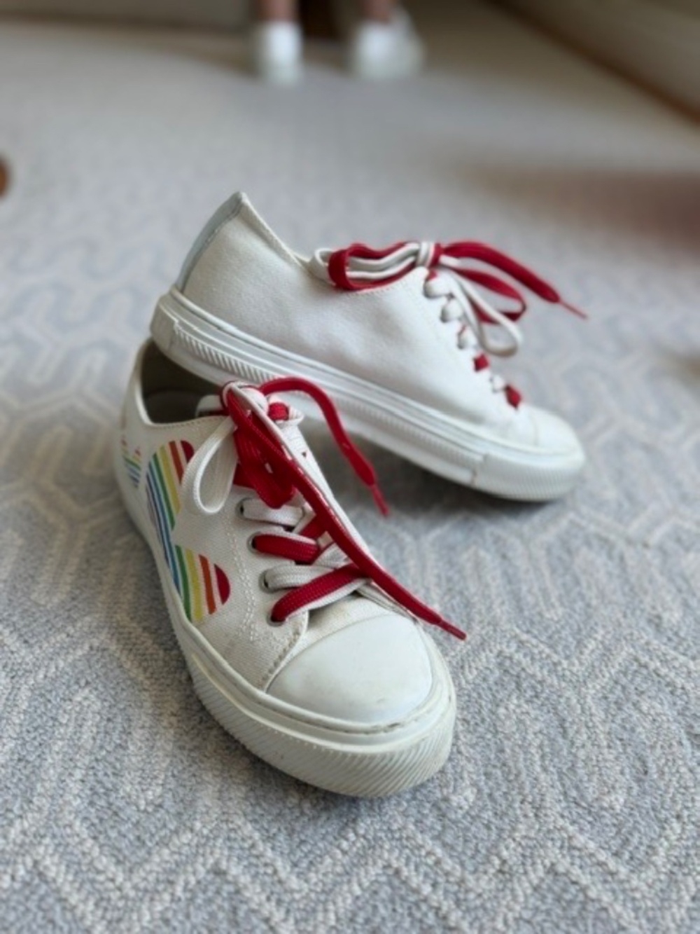 Adorable Multi Color Stuart Weitzman Sneakers Size 8 In Excellent Condition View 3